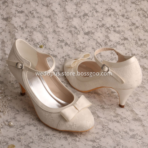 Lace Pumps Shoes for Women Wedding